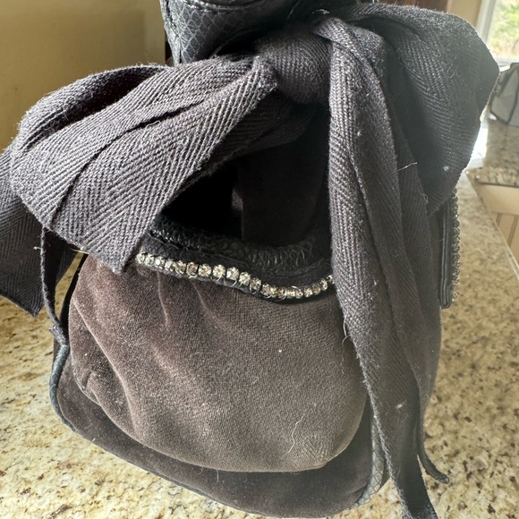 JUICY COUTURE Y2K Velour and Crystal handbag ~STUNNING!🖤 - Picture 10 of 10